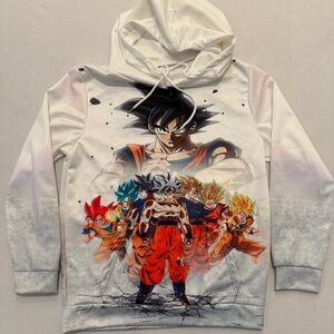 NWOT Dragon Ball Z Graphic Hoodie Medium Super Saiyan Goku